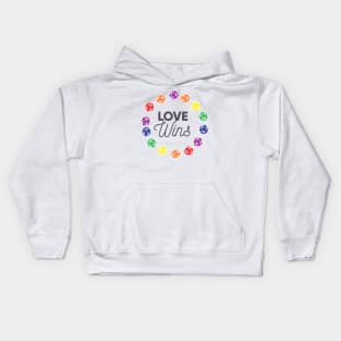 Pen and paper love wins gay Kids Hoodie